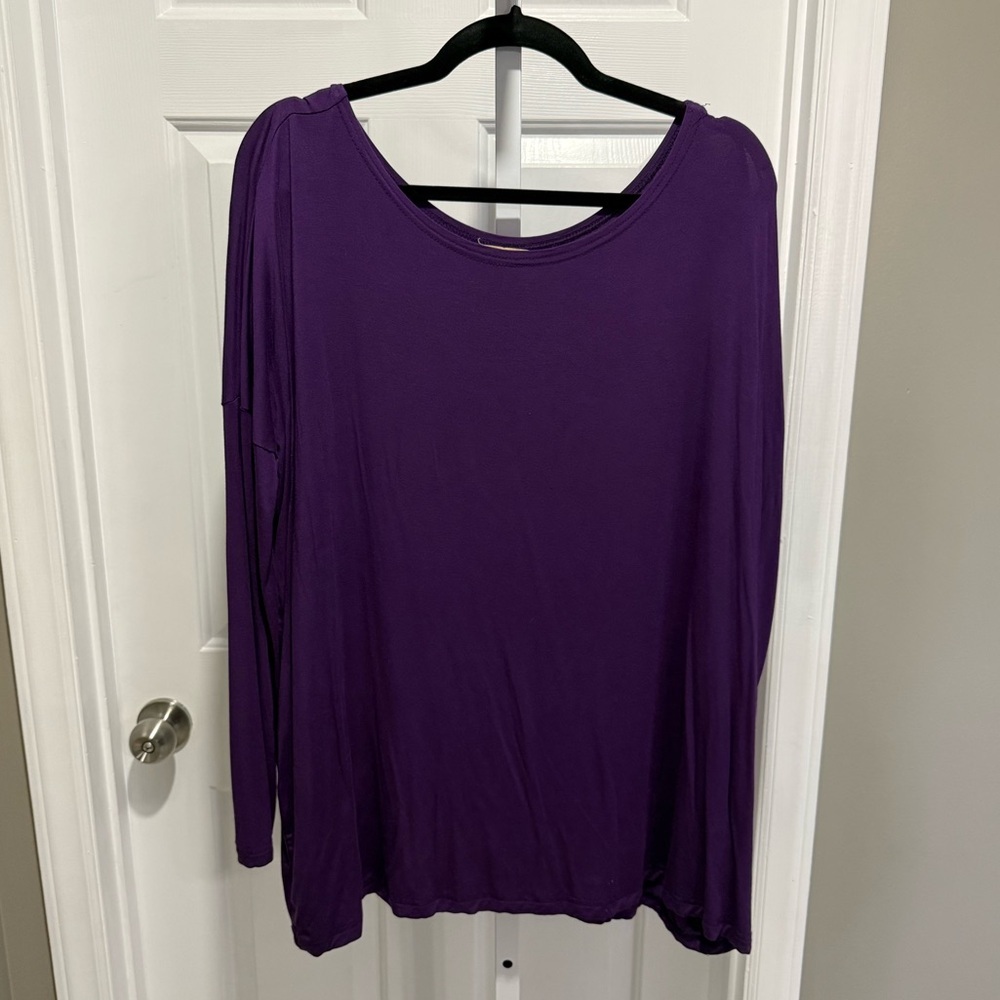 Piko 1988 Rich Purple Long Sleeve Top